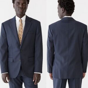 J. Crew Ludlow Mens Navy Blue 100% Cotton Larusmiani Tessuti Italy Blazer jacket